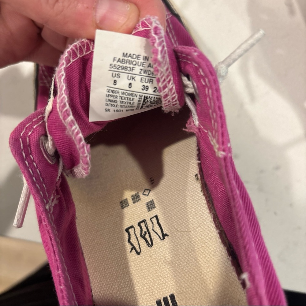 Converse canvas sneakers lo top women’s size 8 pink - Picture 7 of 7